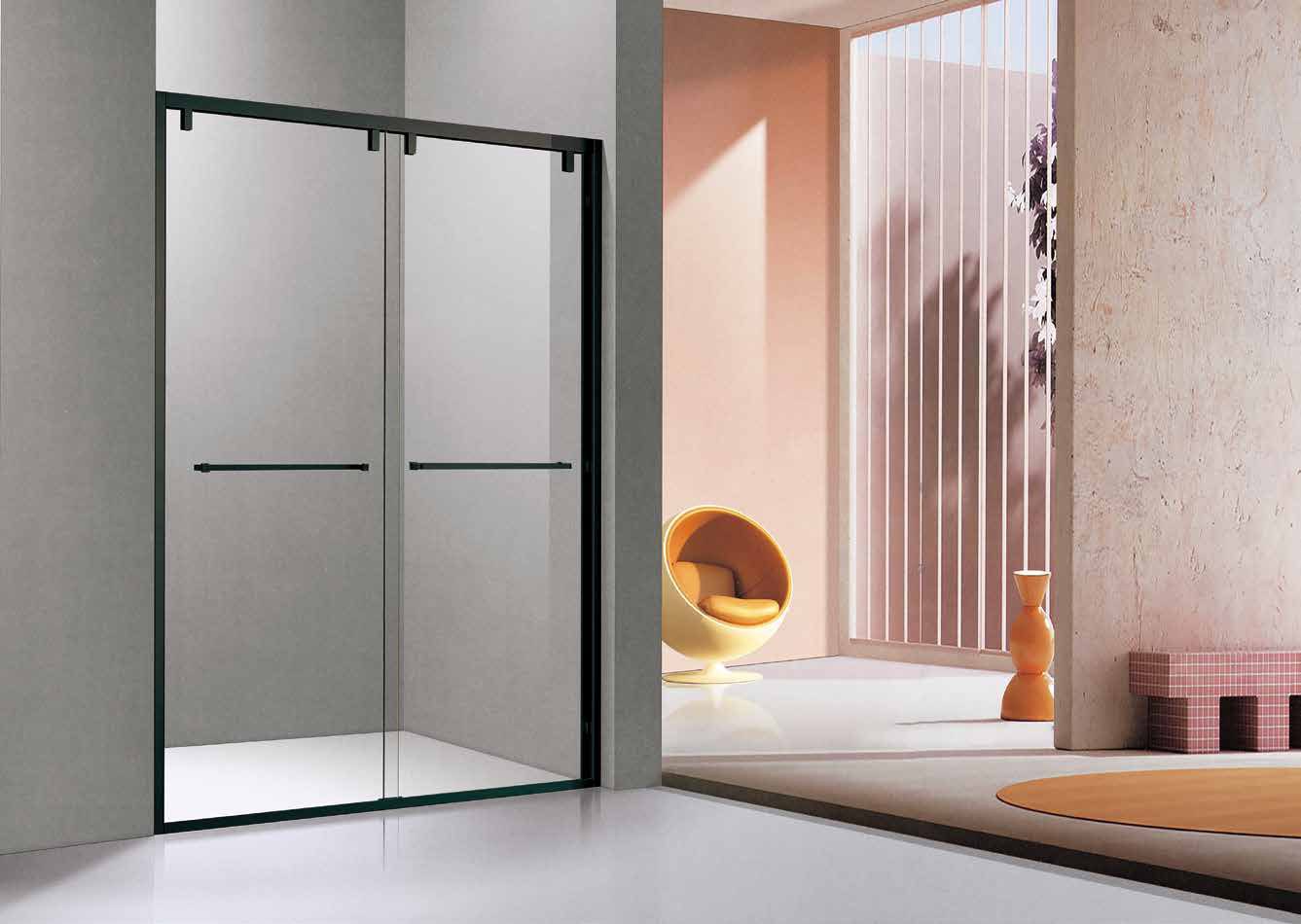 Custom Stainless Steel Shower Enclosures in a project